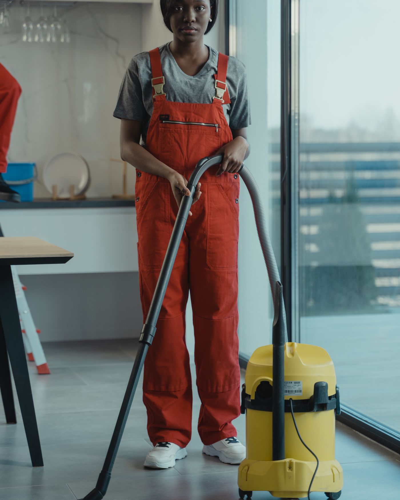 Arbeit von Gebäudereinigung